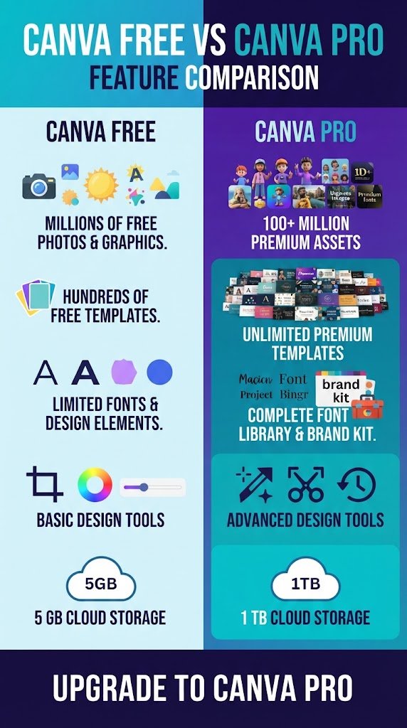 Canva Free vs Pro: Should You Upgrade? (Complete Review 2026)