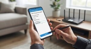 Wi-Fi Password Change on Mobile Device